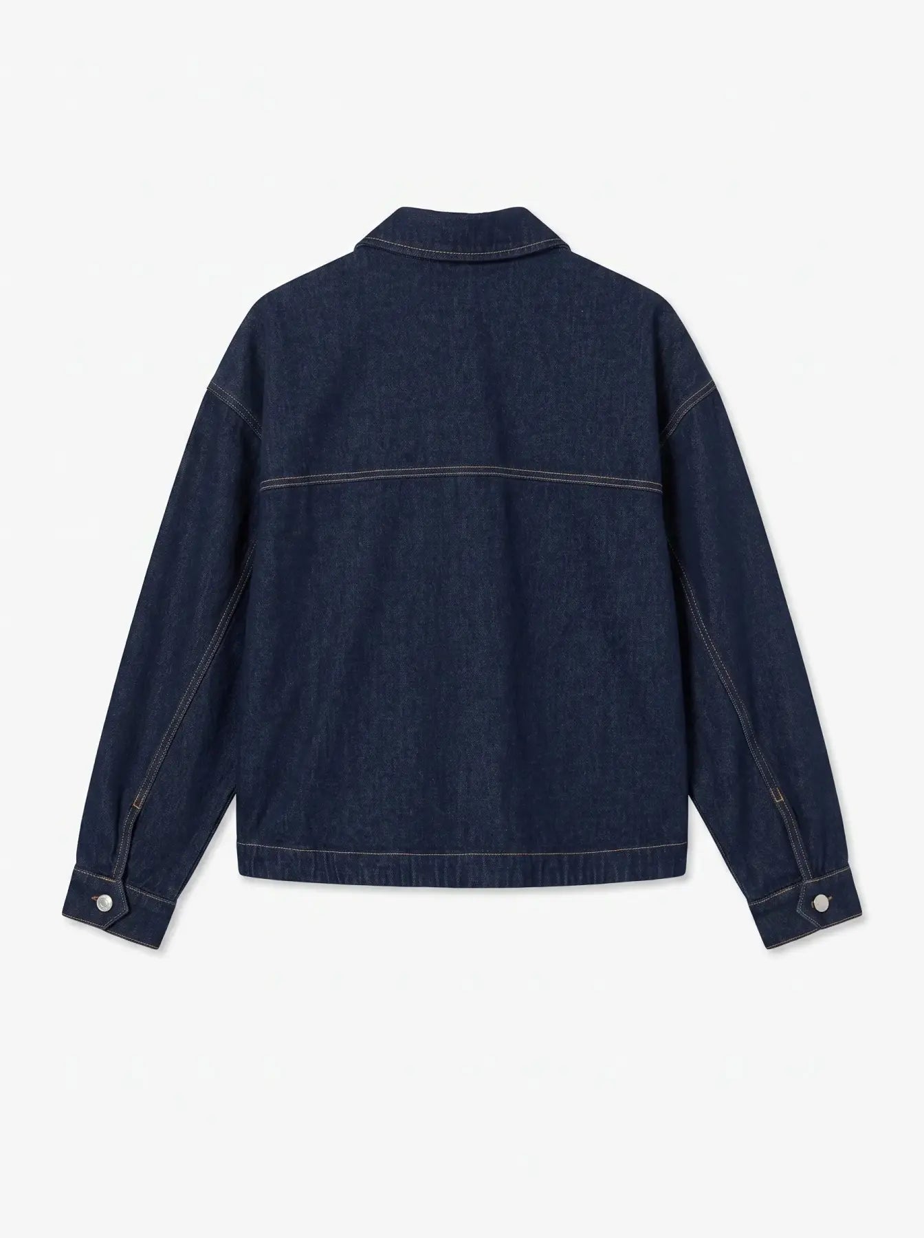 VEROMODA - JAMIE LS DENIM SHACKET - DARK BLUE DENIM RINSE