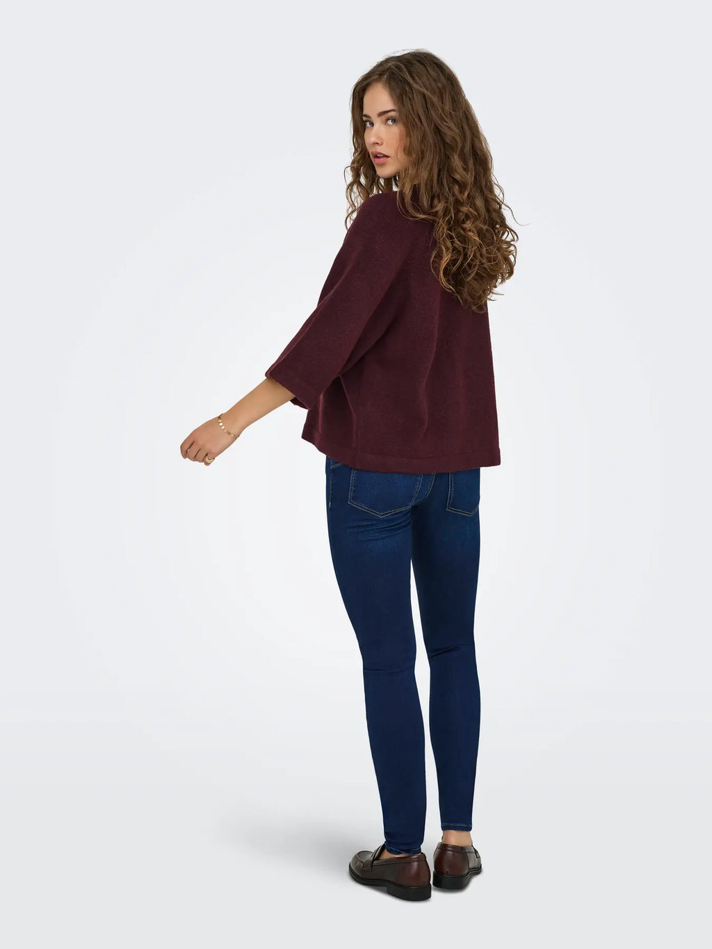 ONLY - SIMONI 3/4 PULLOVER - PORT ROYALE MELANGE