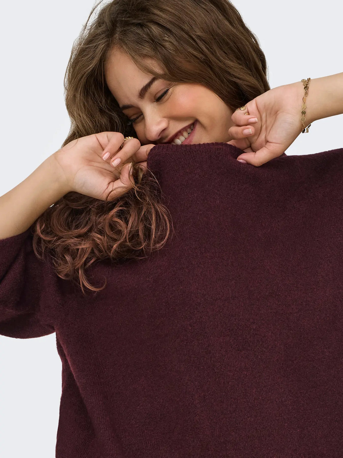 ONLY - SIMONI 3/4 PULLOVER - PORT ROYALE MELANGE