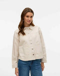 VEROMODA - JAMIE LS DENIM SHACKET - BIRCH