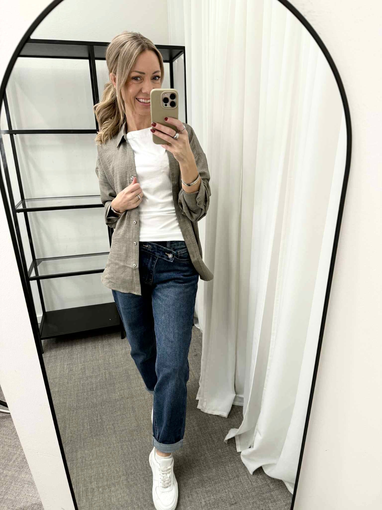 VEROMODA - MELANEY QUEENY LS SHIRT - BRINDLE