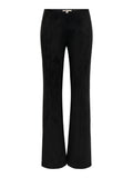 ONLY - ABENA MW FAUX SUEDE FLAR LEGGING PANT - BLACK