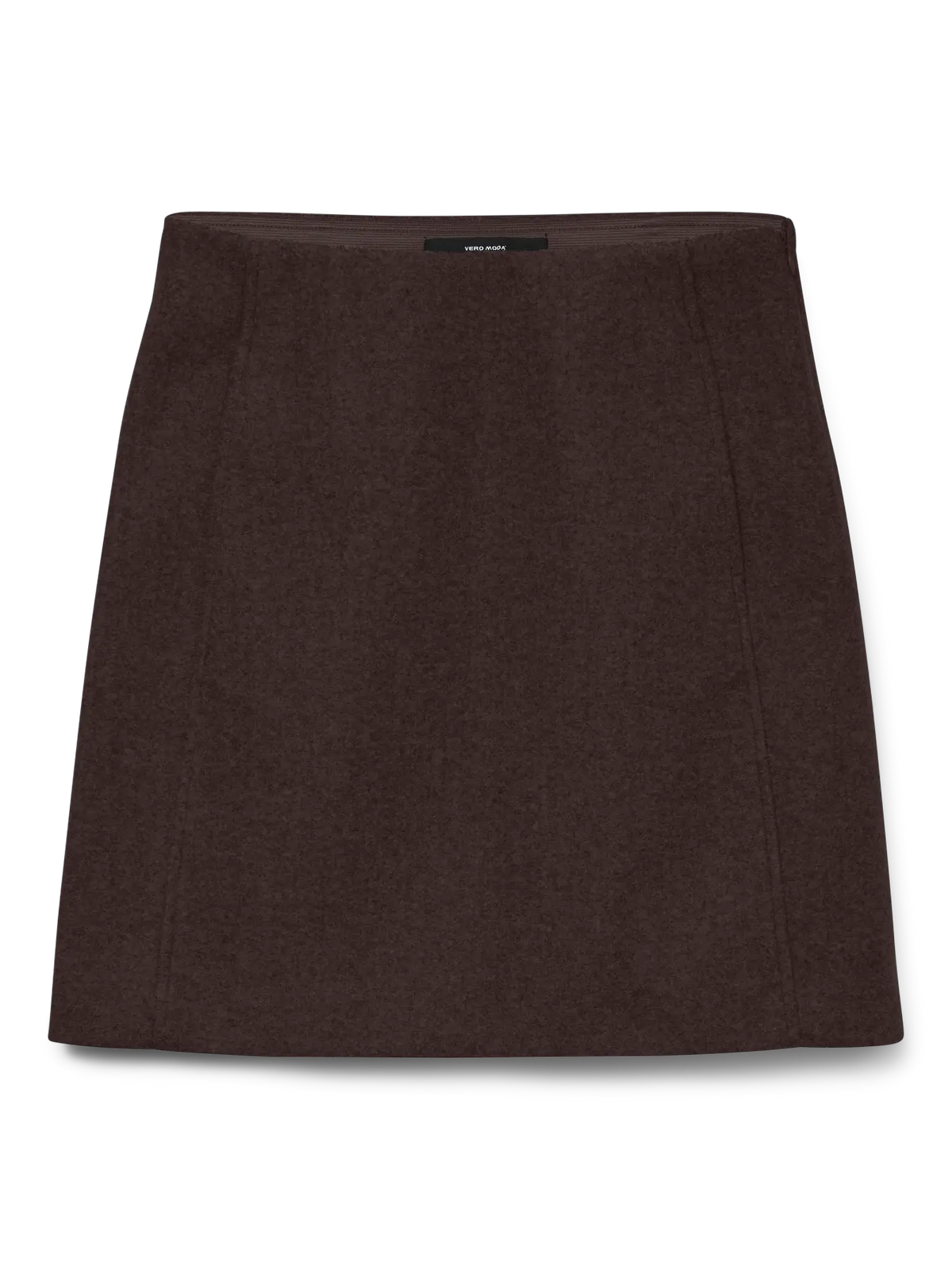 VEROMODA - FORTUNEALLISON HW SHORT SKIRT - CHOCOLATE TORTE/MELANGE