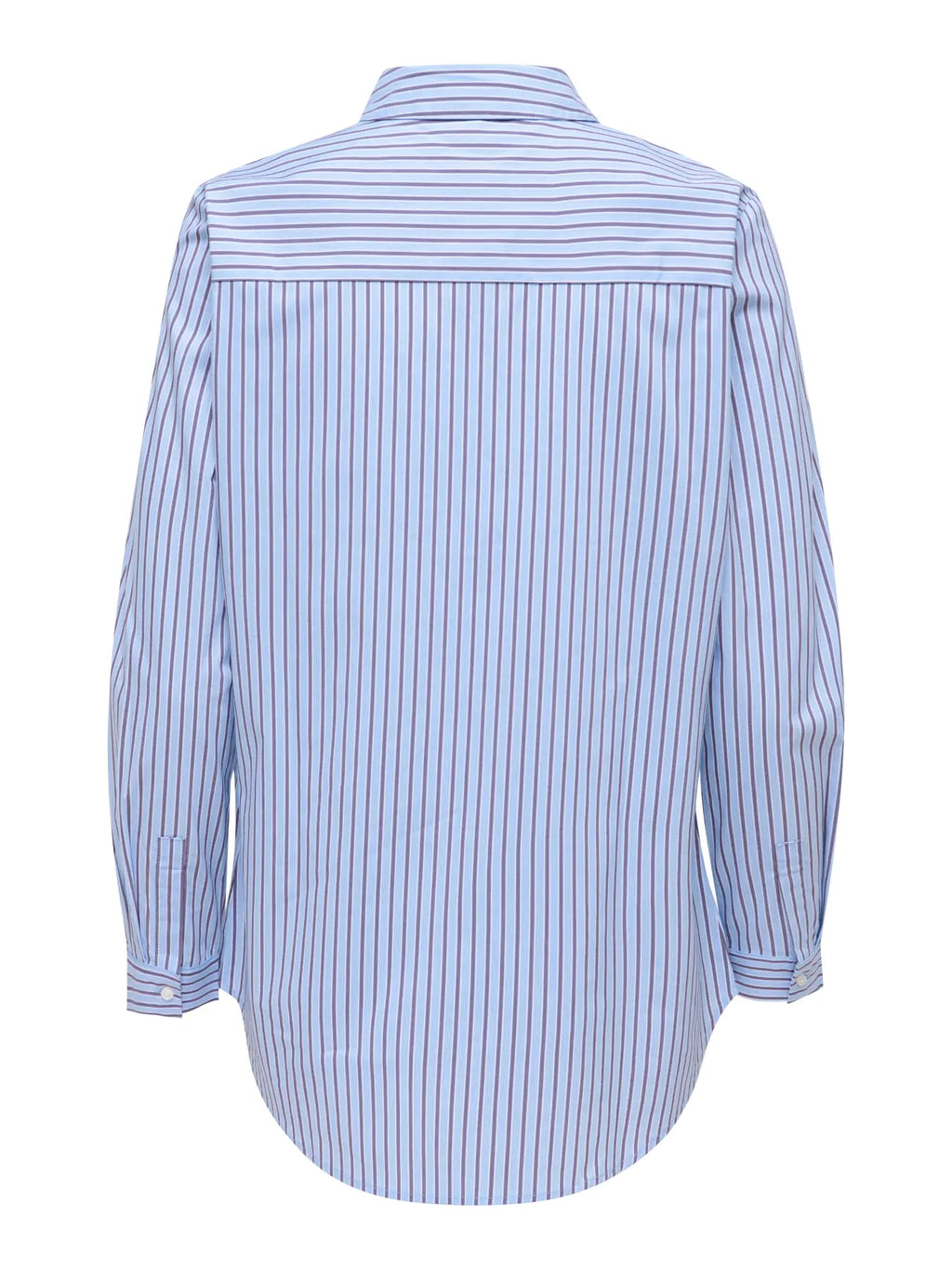 JDY - MIO L/S SHIRT - CASHMERE BLUE CLOUD DANCER AND BROWN