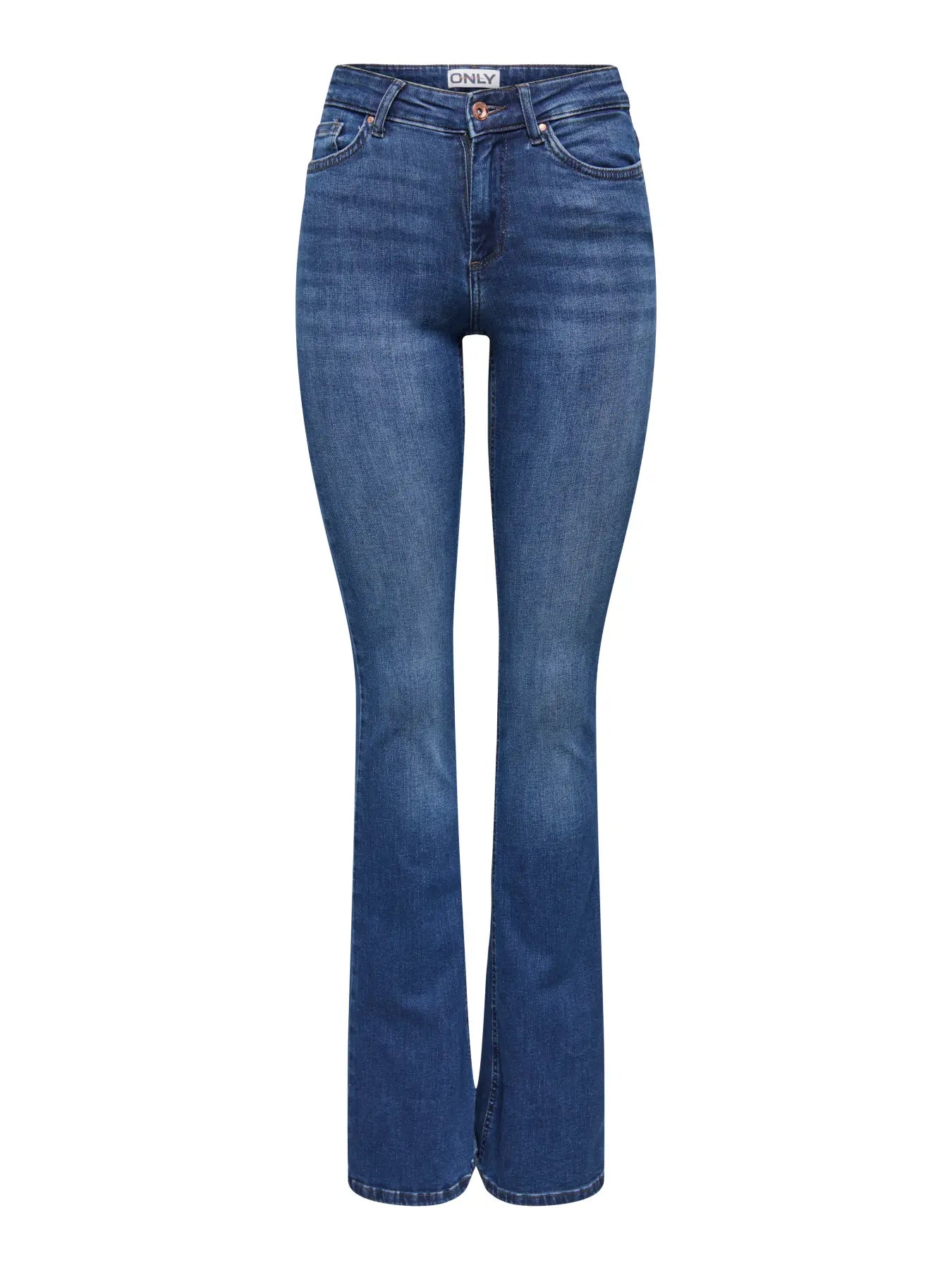 ONLY - BLUSH MID FLARED DNM 15264050 - DARK BLUE DENIM