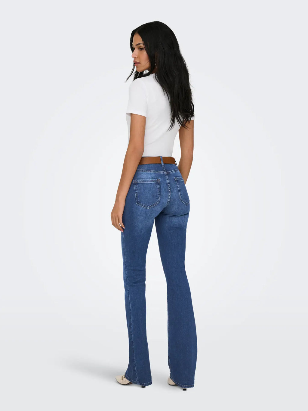 ONLY - BLUSH MID FLARED DNM 15264050 - DARK BLUE DENIM