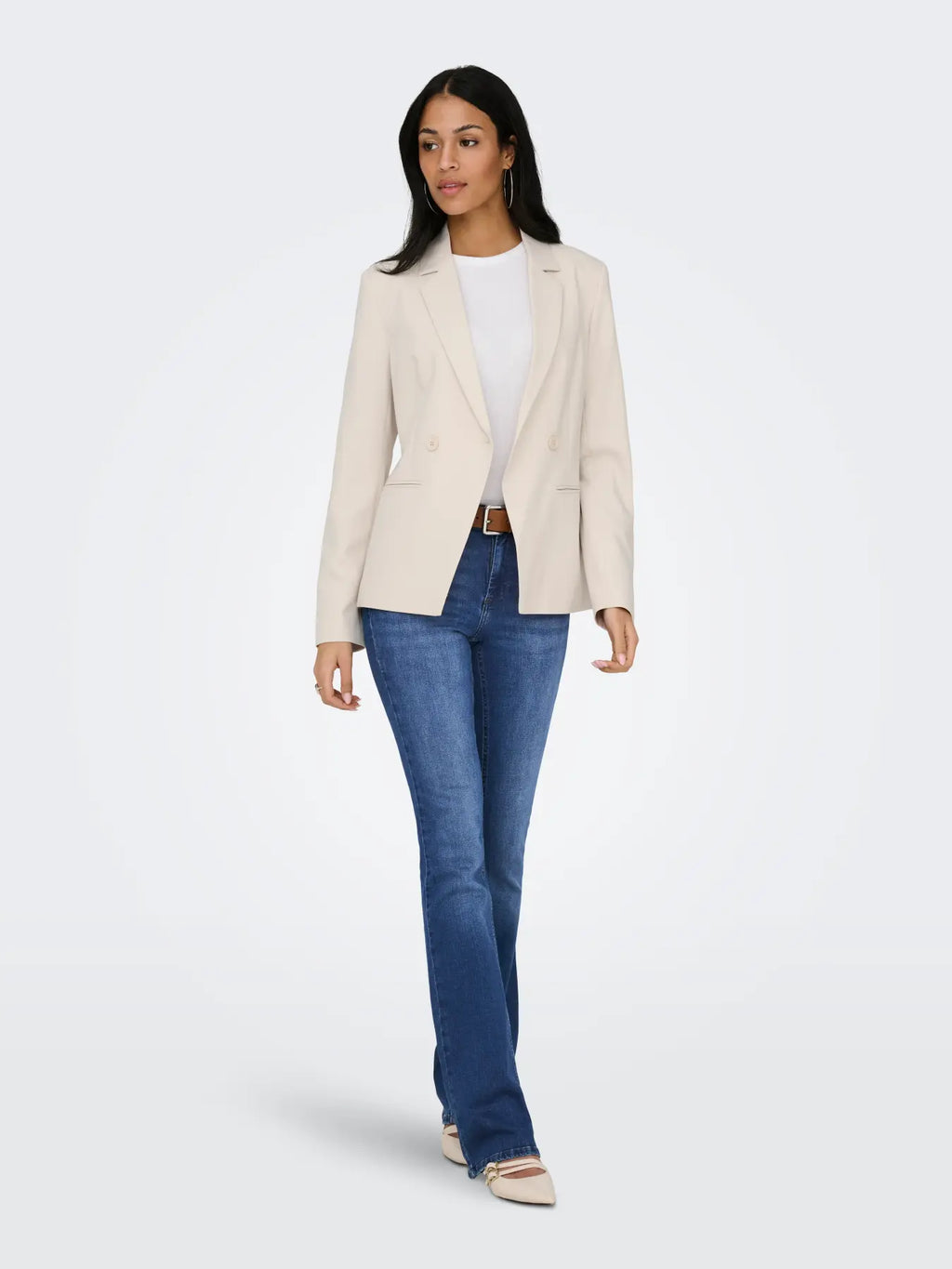 ONLY - BLUSH MID FLARED DNM 15264050 - DARK BLUE DENIM