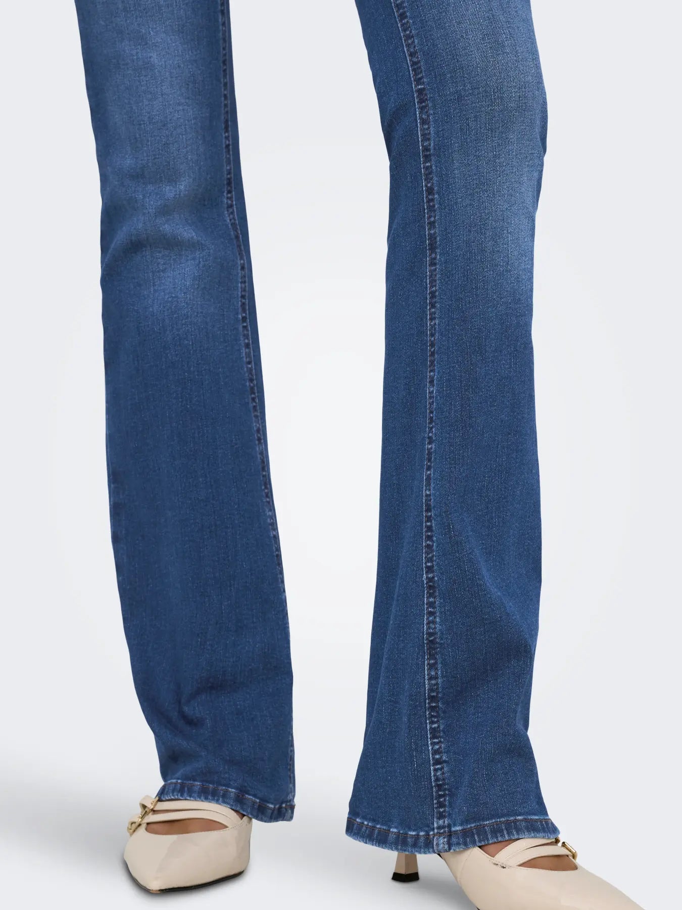 ONLY - BLUSH MID FLARED DNM 15264050 - DARK BLUE DENIM