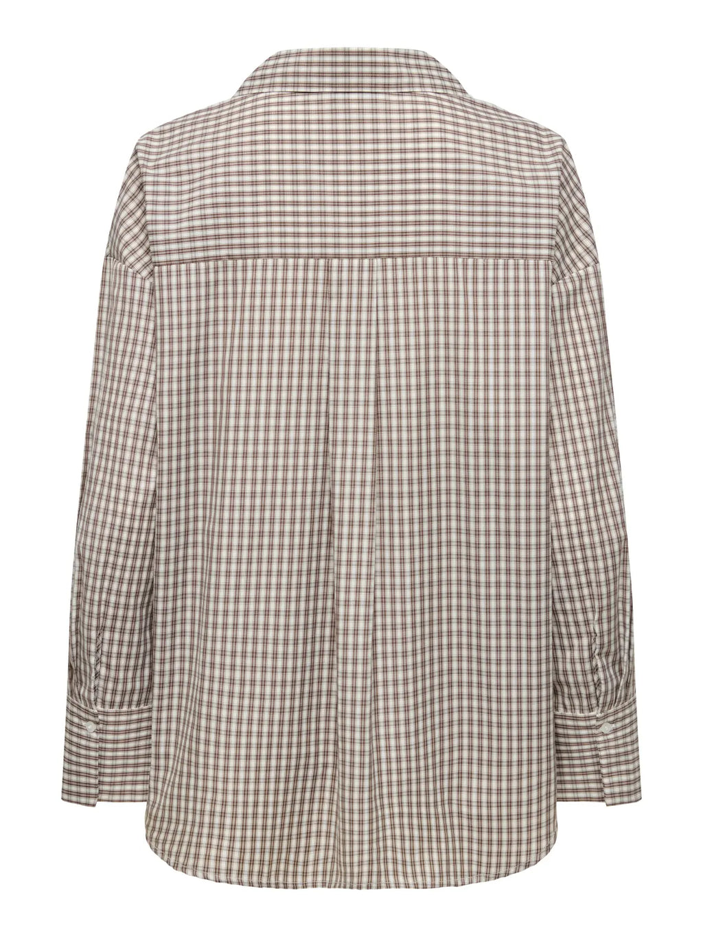 ONLY - OREGON ALVA LS REG SHIRT - SANDSHELL/BROWN