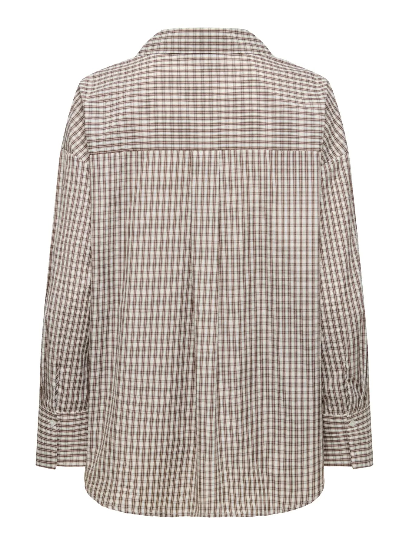 ONLY - OREGON ALVA LS REG SHIRT - SANDSHELL/BROWN