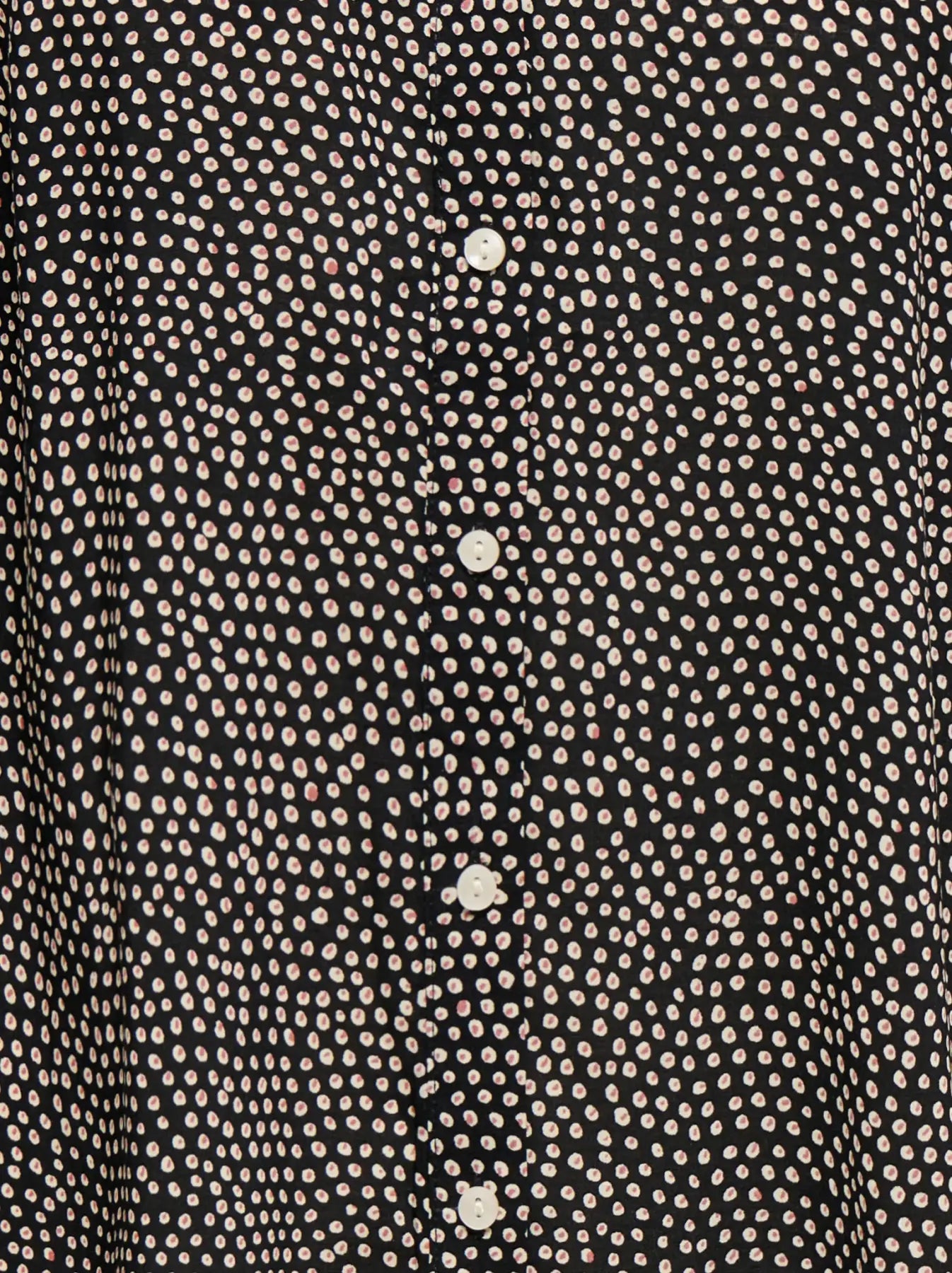 ONLY - RAYA 3/4 SHIRT - BLACK WHITE ROSA DOT