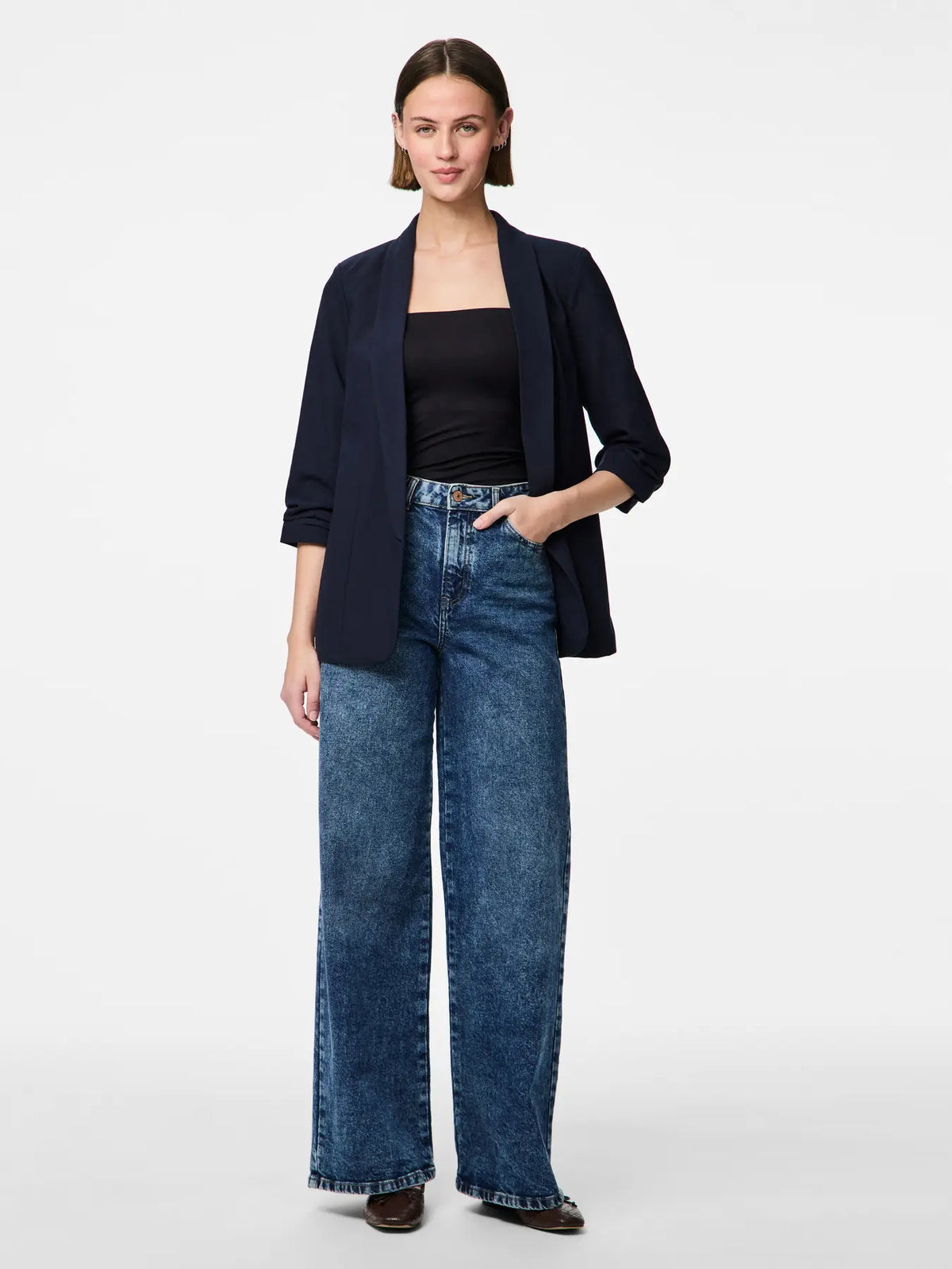 PIECES - BOSELLA BLAZER - NIGHT SKY