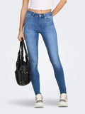 ONLY - BLUSH LIFE MID SKINNY 15225794 - MEDIUM BLUE DENIM