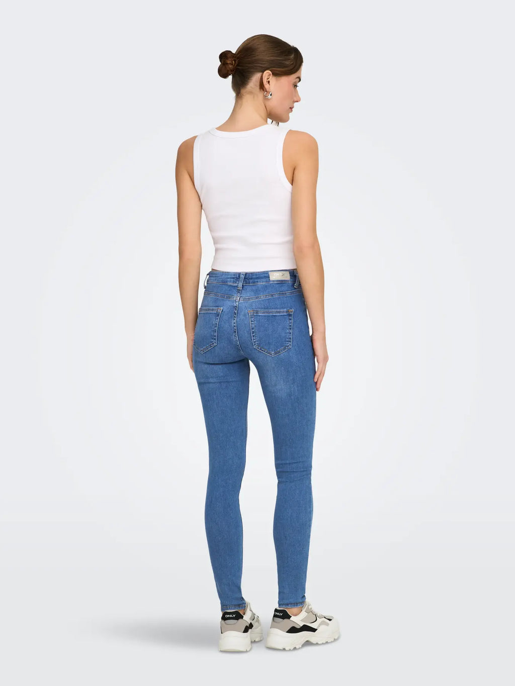 ONLY - BLUSH LIFE MID SKINNY 15225794 - MEDIUM BLUE DENIM
