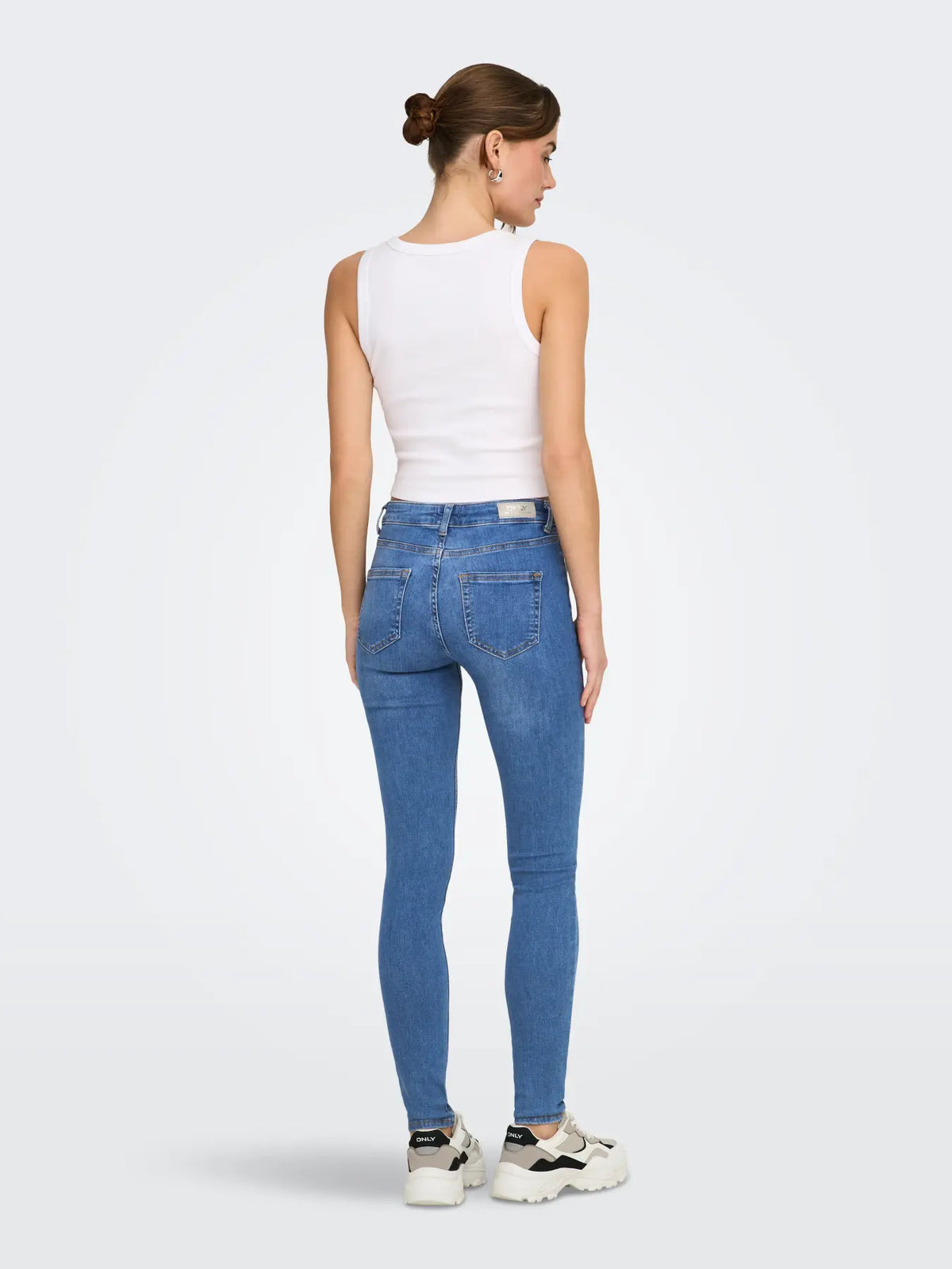 ONLY - BLUSH LIFE MID SKINNY 15225794 - MEDIUM BLUE DENIM