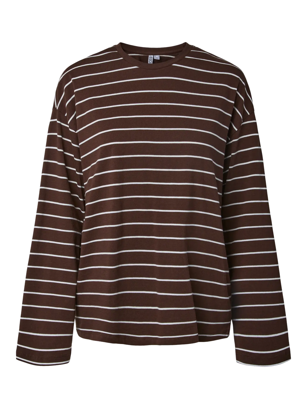 PIECES - SADIE LS TOP JRS - HOT FUDGE/NEW CLOUDDANCER