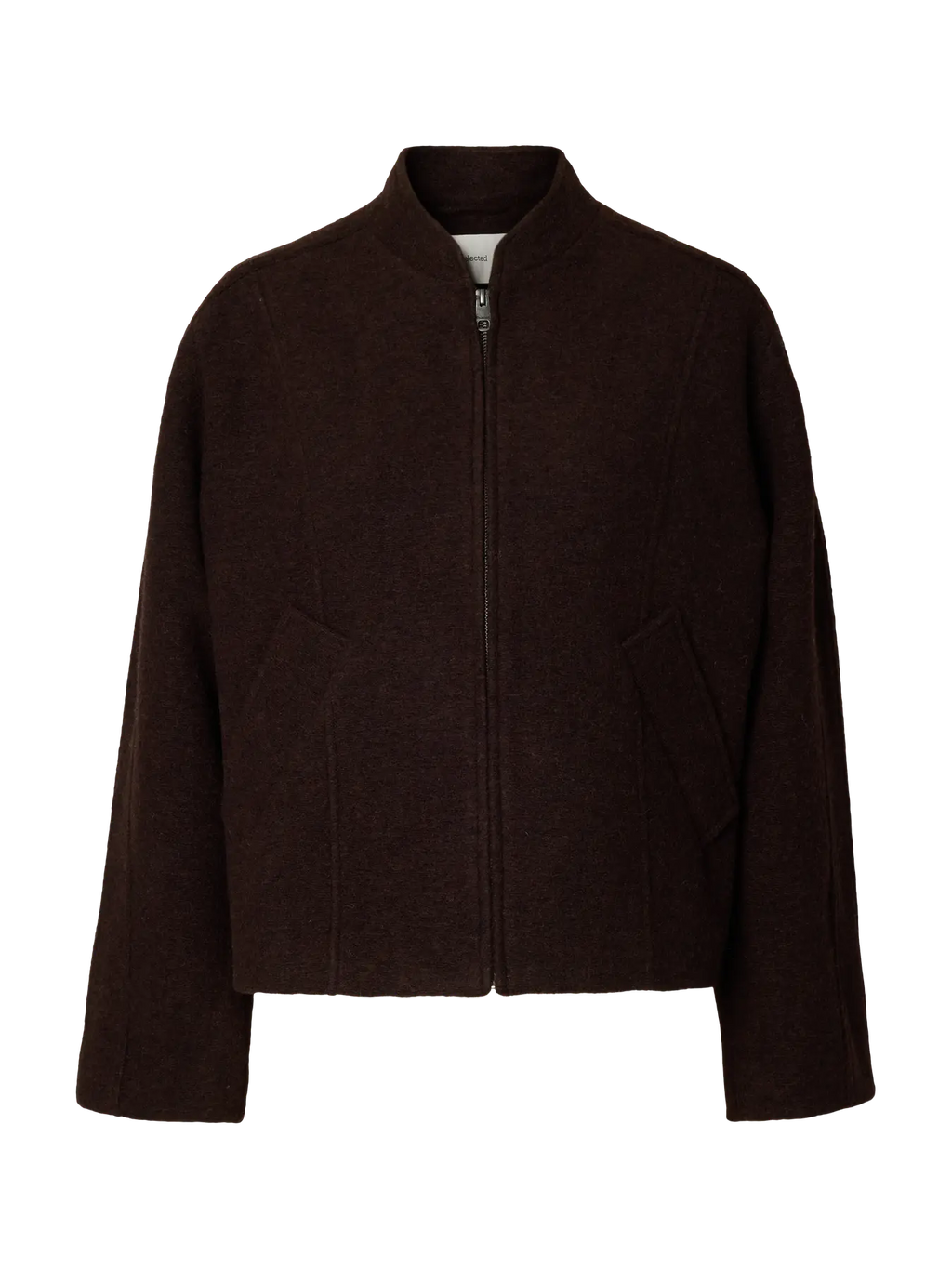 SELECTED FEMME - JAQUELINE WOOL BLEND JACKET - DELICIOSO/MELANGE
