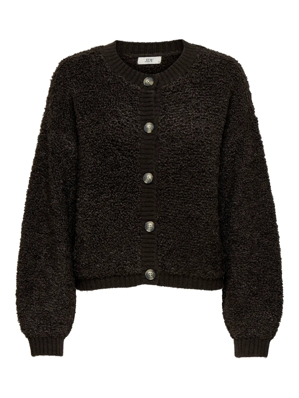 JDY - EIRA LIFE L/S ONECK CARDIGAN KNIT - CHOCOLATE TORTE