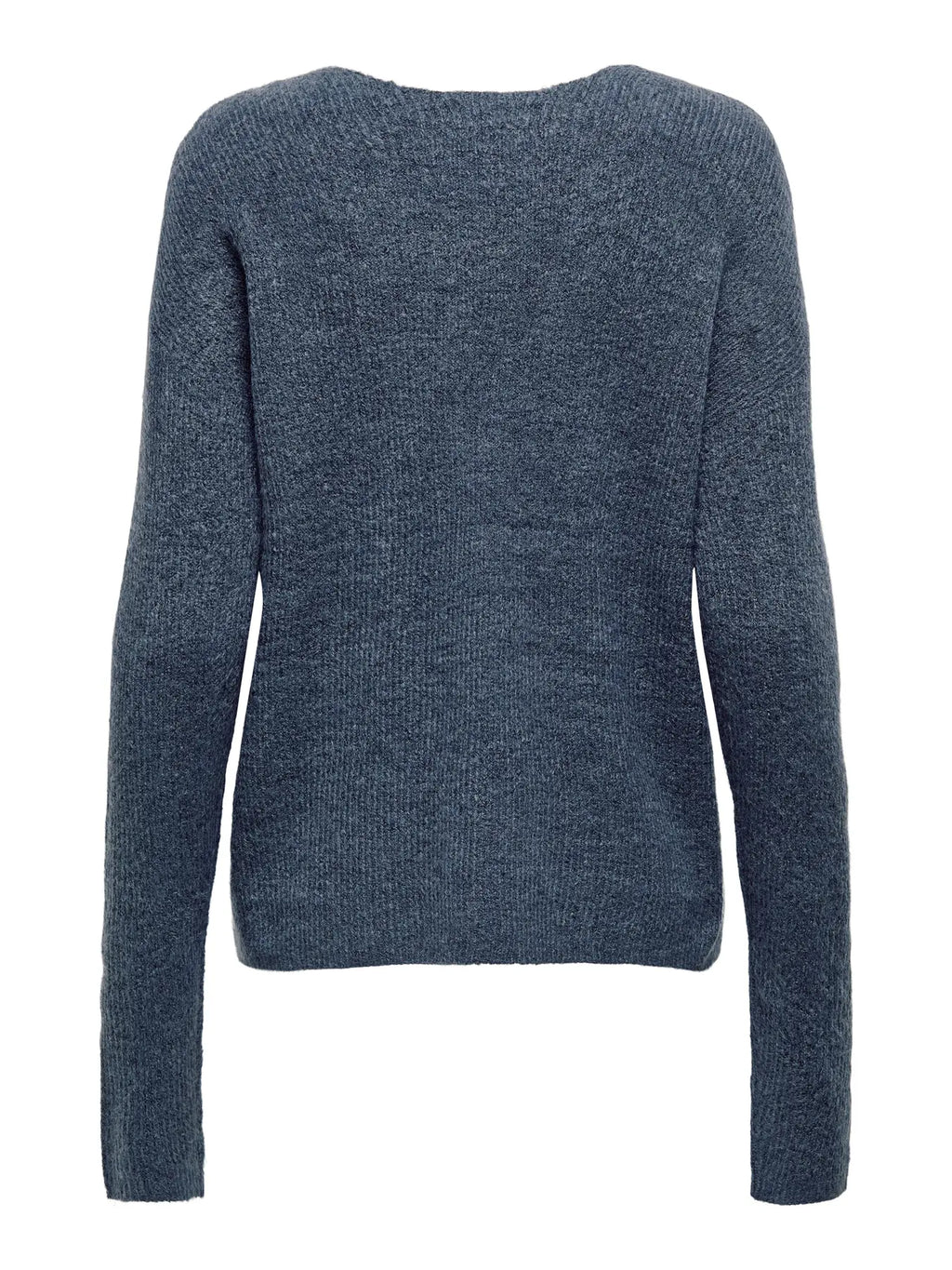 ONLY - CAMILLA V-NECK L/S PULLOVER KNIT - VINTAGE INDIGO MELANGE