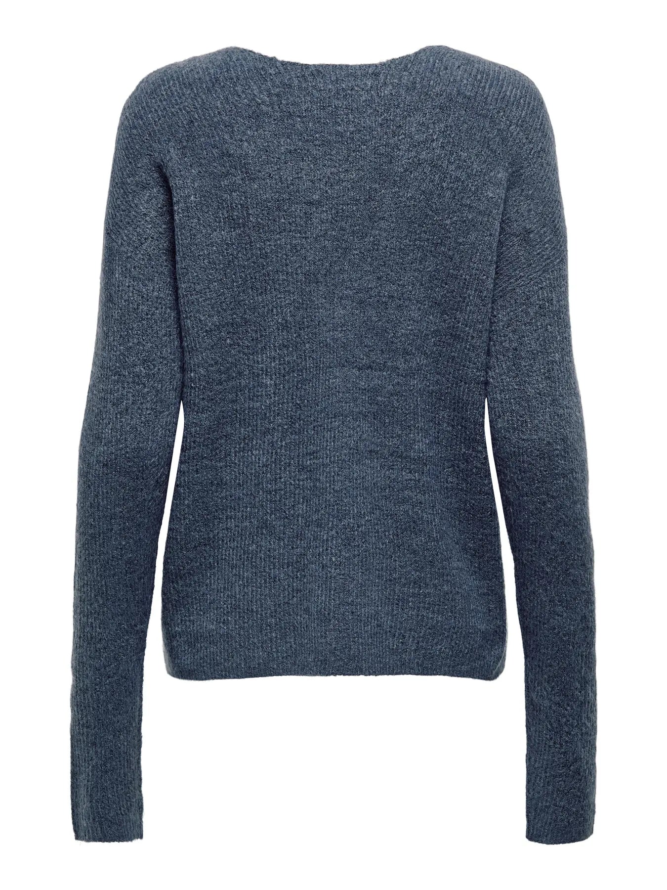 ONLY - CAMILLA V-NECK L/S PULLOVER KNIT - VINTAGE INDIGO MELANGE