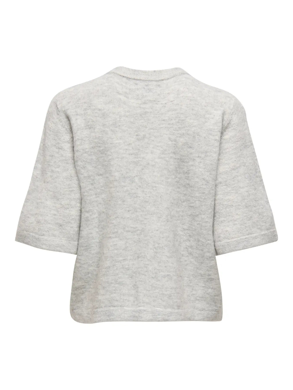 ONLY -CAMILLA S/S CARDIGAN KNIT - LIGHT GREY MELANGE