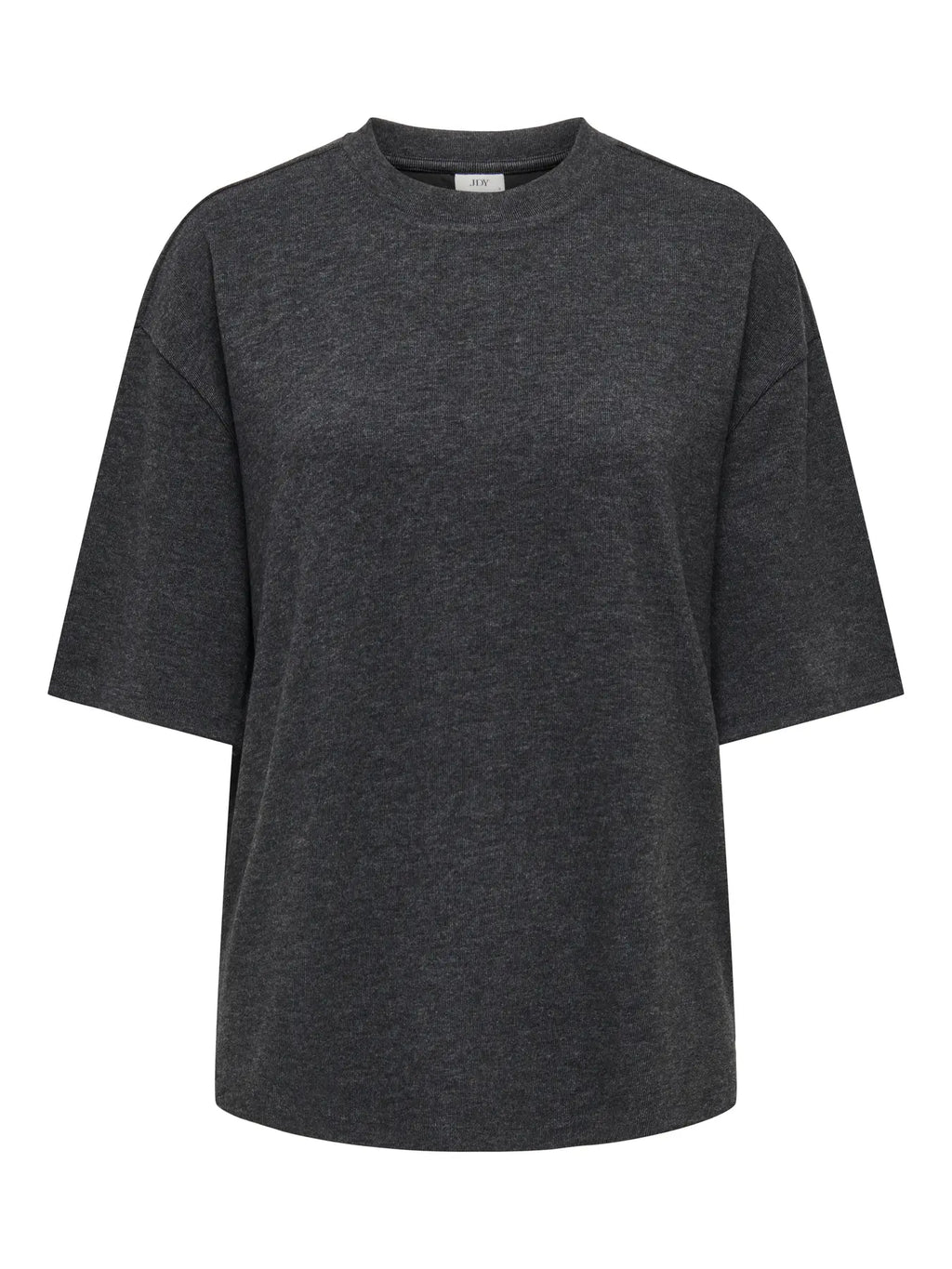JDY - VITA LIFE S/S ONECK TOP - DARK GREY/MELANGE