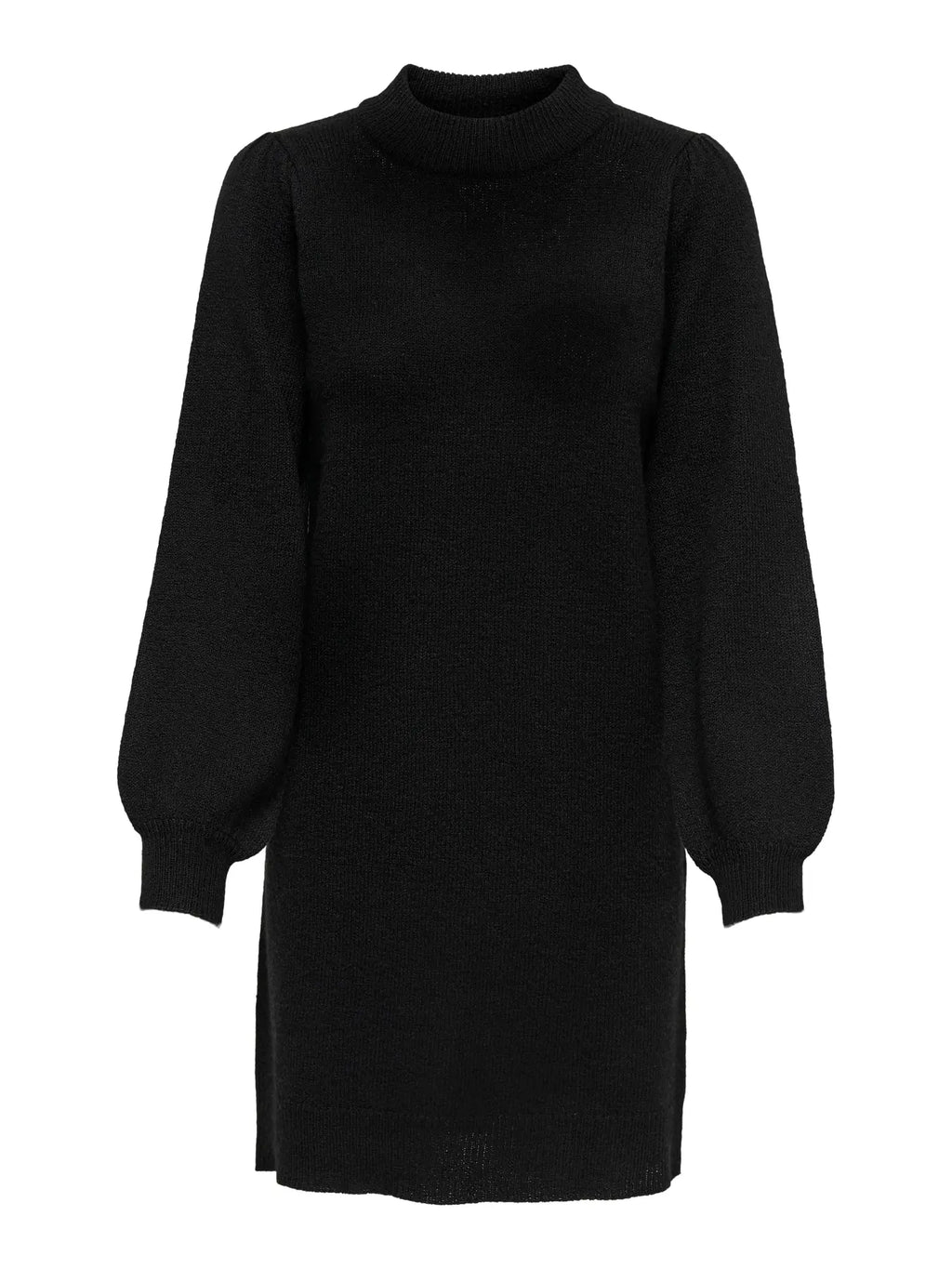 JDY - RUE LIFE L/S HIGH NECK DRESS - BLACK