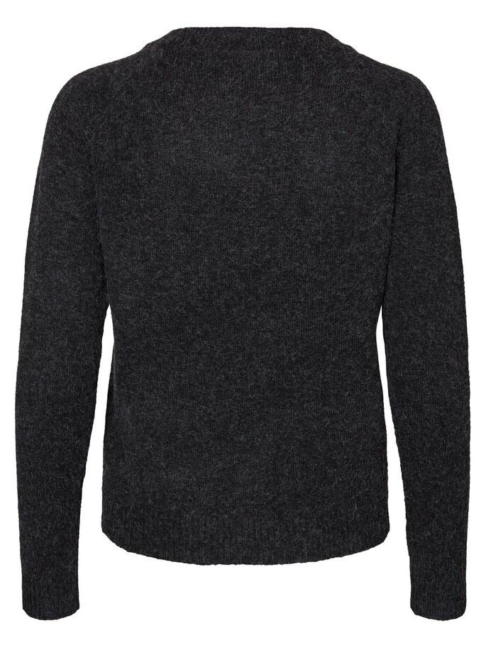 VERO MODA - DOFFY L/S O-NECK - SVART/BLACK