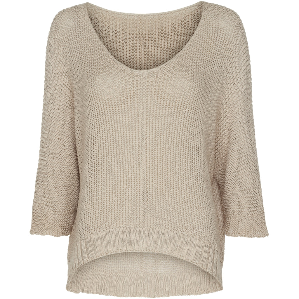 MARTA - STICKAD TRÖJA 7010 - BEIGE