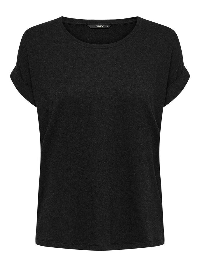 ONLY - MOSTER O-NECK TOP - BLACK