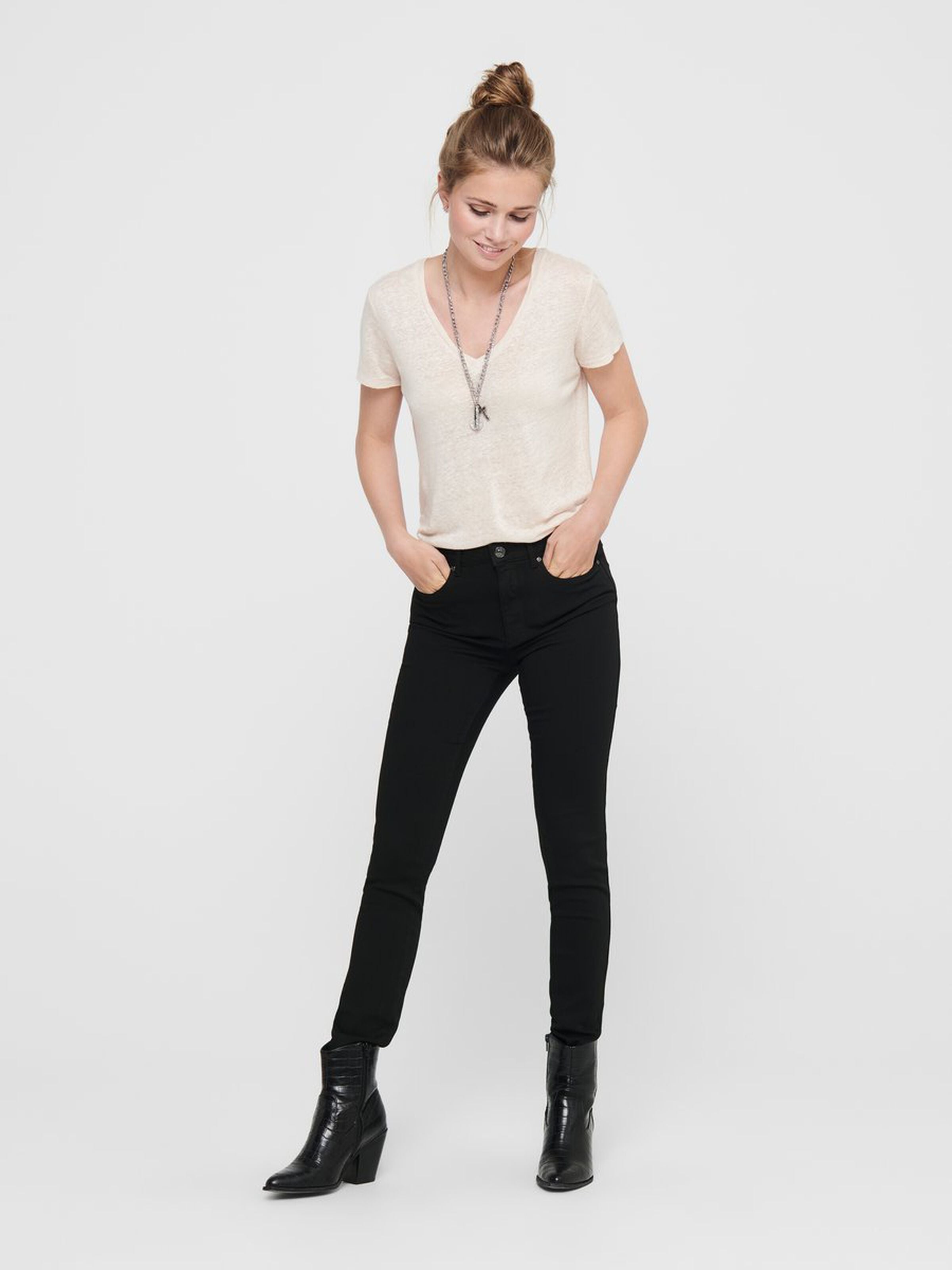 ONLY - FOREVER BLACK JEANS - BLACK