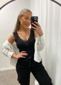 VERO MODA - ROSA SL TOP - BLACK