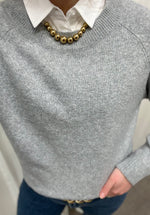 Ladda upp bild till gallerivisning, VERO MODA - DOFFY L/S O-NECK - GRÅ/LIGHT GREY MELANGE
