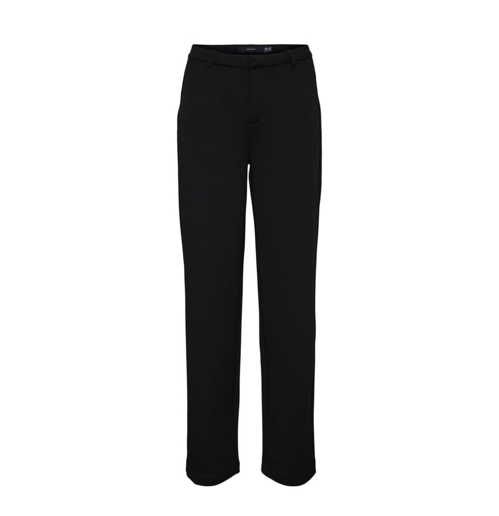 ZAMIRA SLIM STRAIGHT PANT - BLACK