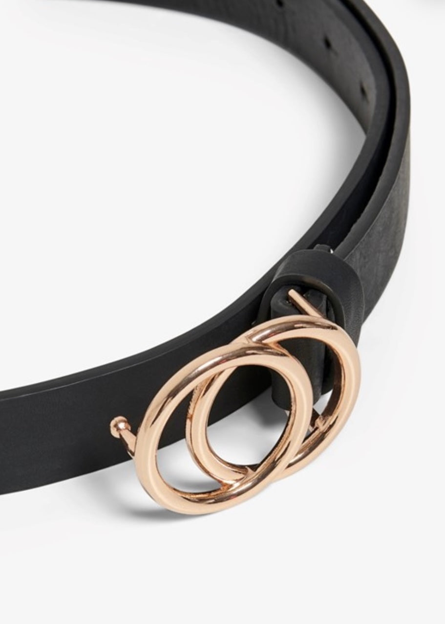 ONLY - RASMI FAUX LEATHER JEANS BELT - GOLD