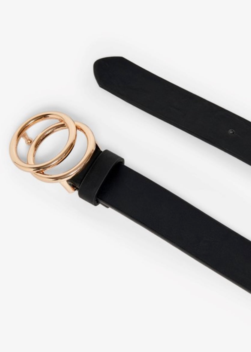 ONLY - RASMI FAUX LEATHER JEANS BELT - GOLD