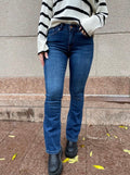 ONLY - BLUSH MID FLARED - DARK BLUE DENIM