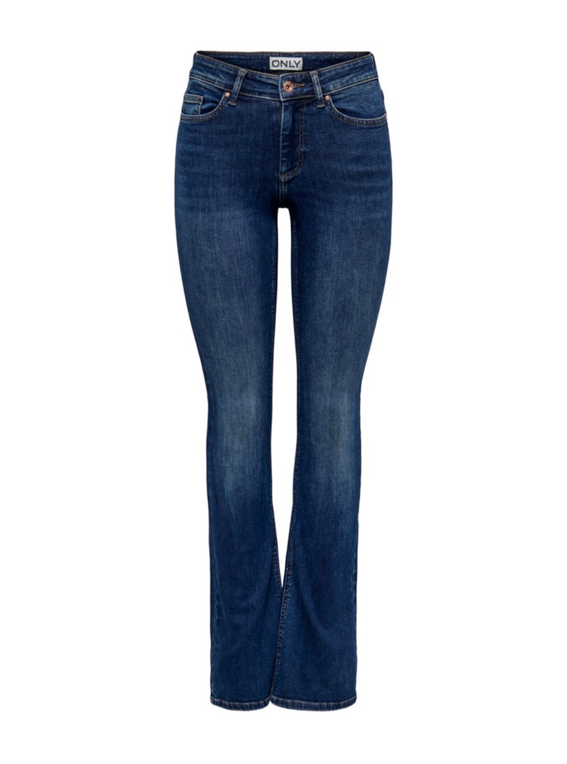 ONLY - BLUSH MID FLARED - DARK BLUE DENIM