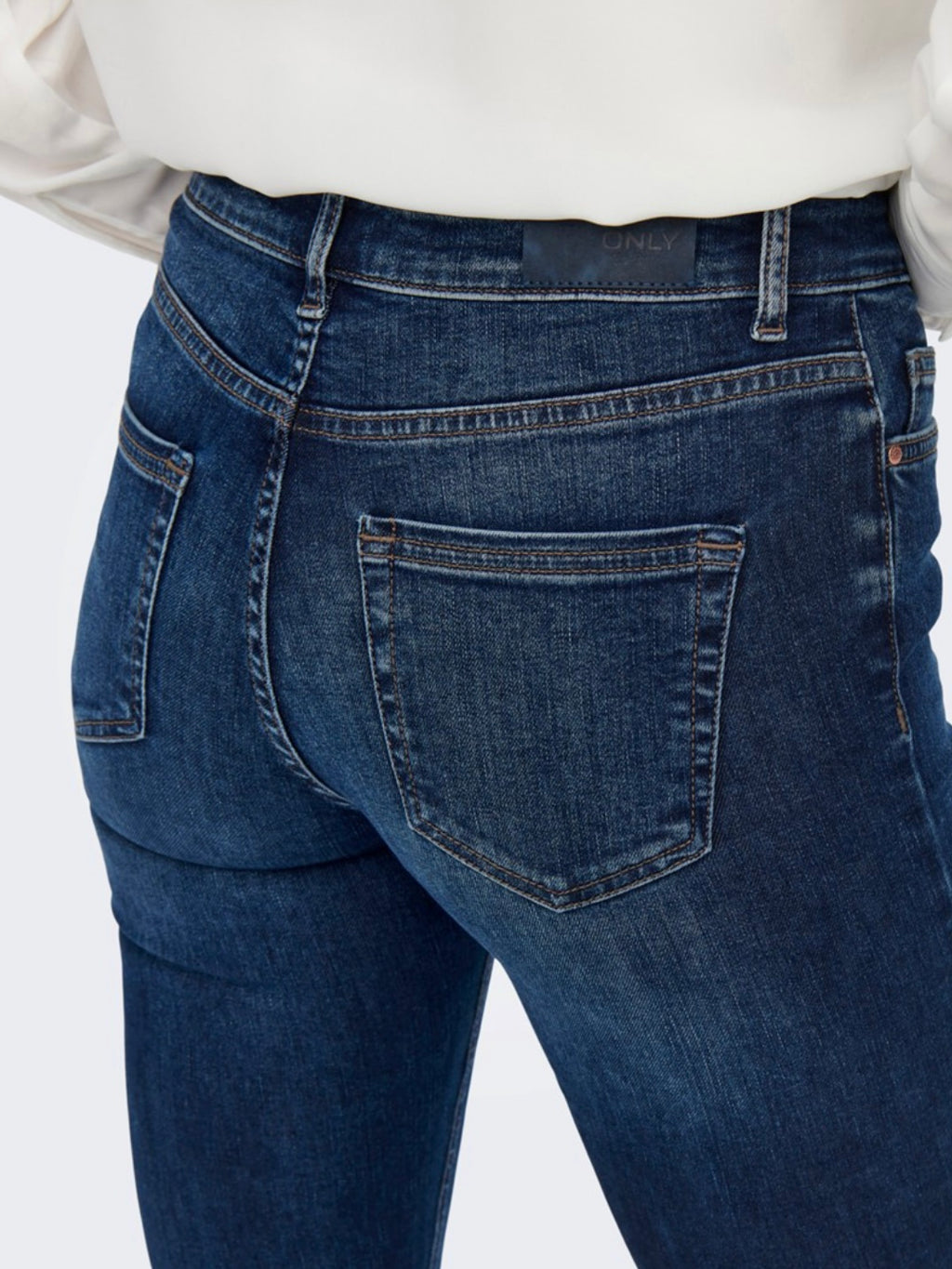 ONLY - BLUSH MID FLARED - DARK BLUE DENIM