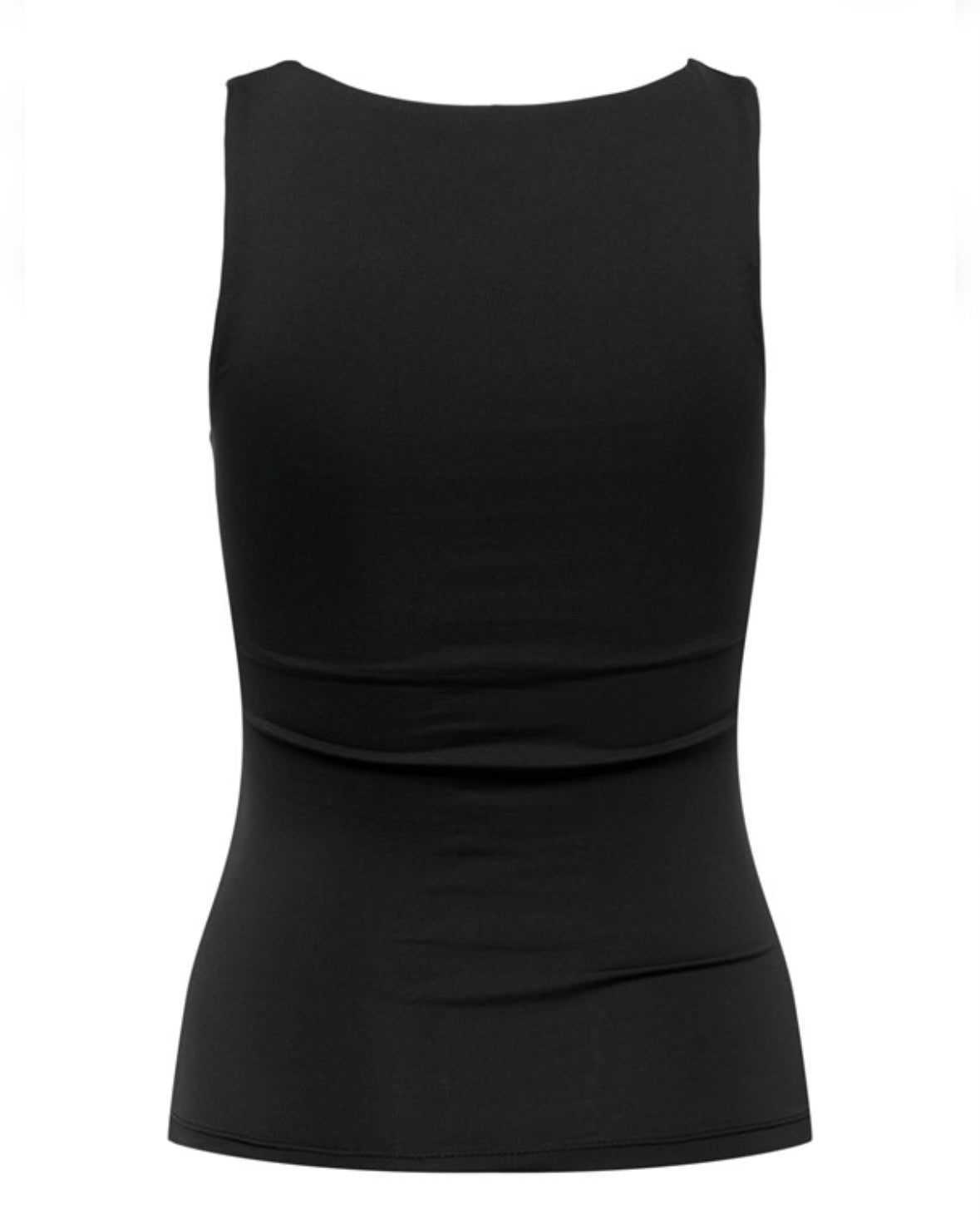 ONLY - LEA S/L 2-WAYS FIT TOP - BLACK