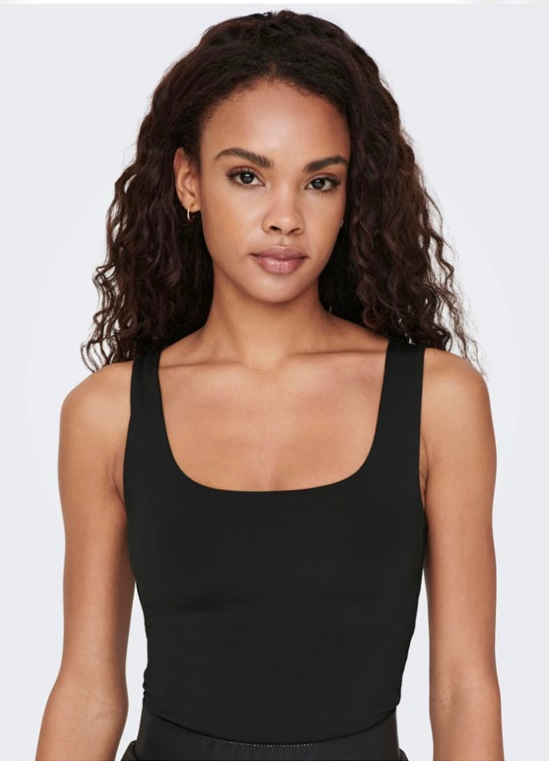 ONLY - LEA S/L 2-WAYS FIT TOP - BLACK
