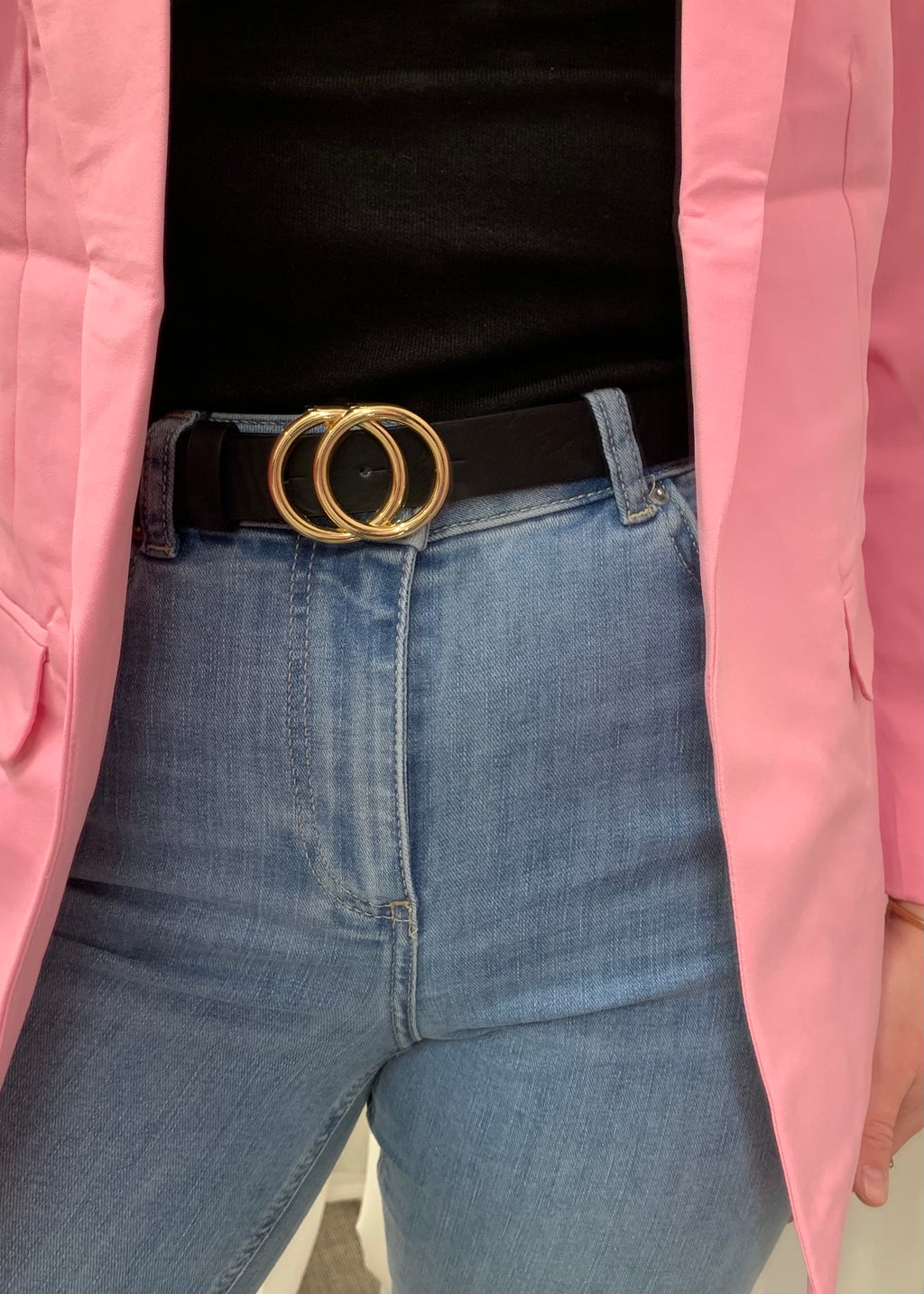ONLY - RASMI FAUX LEATHER JEANS BELT - GOLD