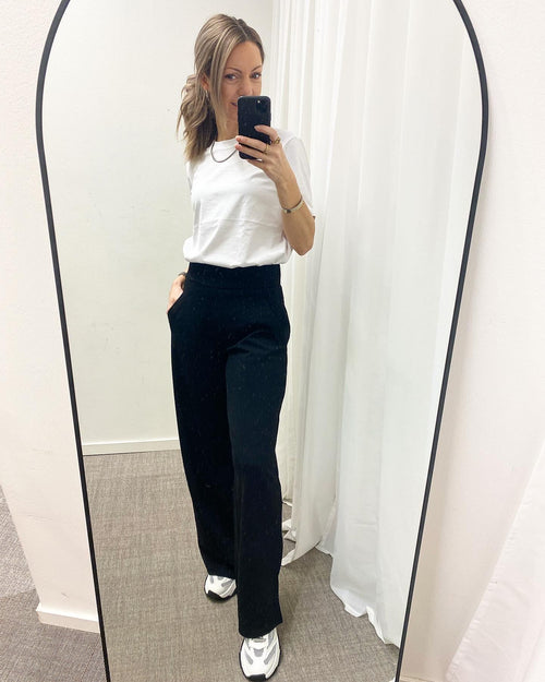 JDY - LOUISVILLE CATIA WIDE PANTS - BLACK