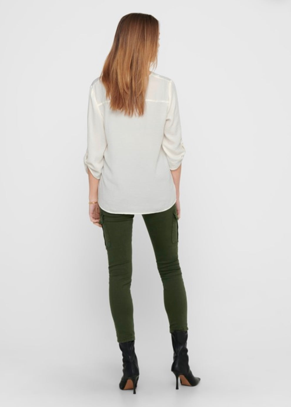 JDY - DIVYA 3/4 TOP CLOUD DANCER