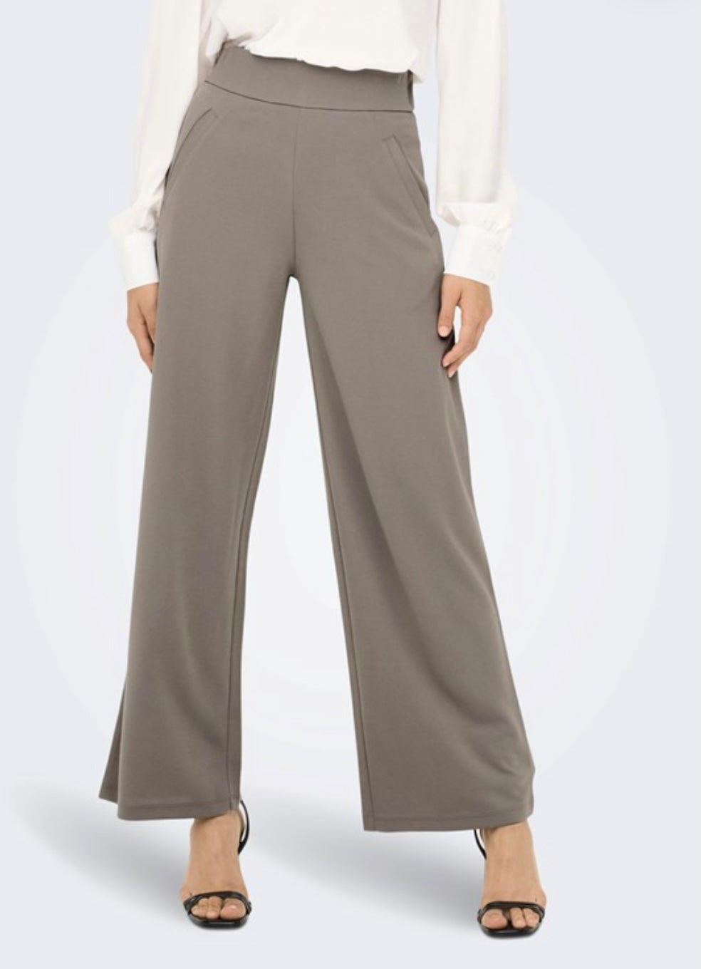 JDY - LOUISVILLE CATIA WIDE PANT DRIFTWOOD
