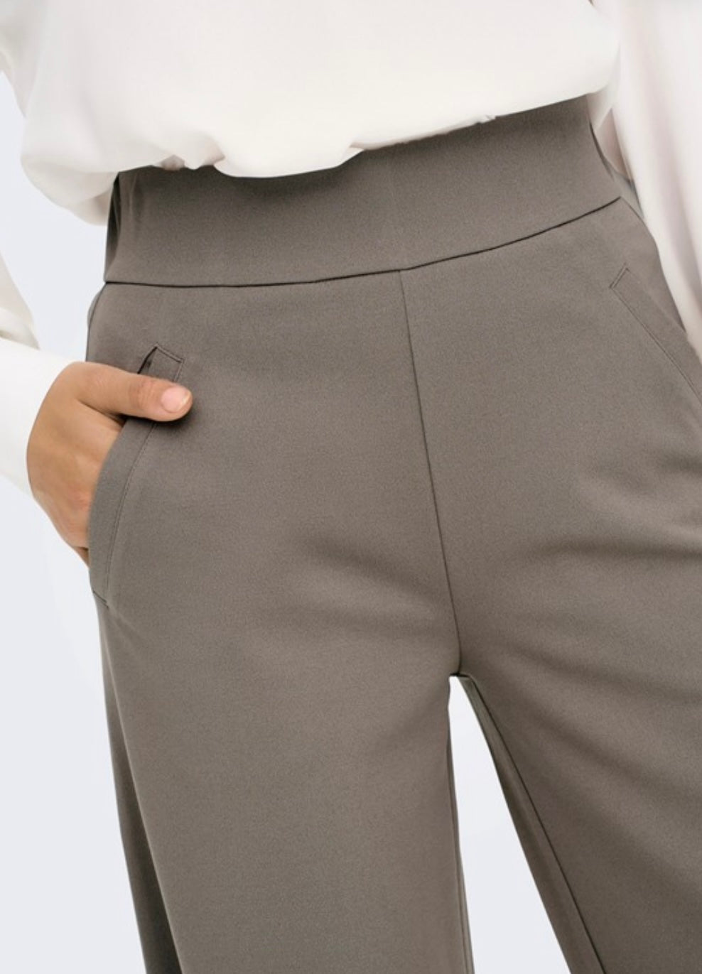 JDY - LOUISVILLE CATIA WIDE PANT DRIFTWOOD