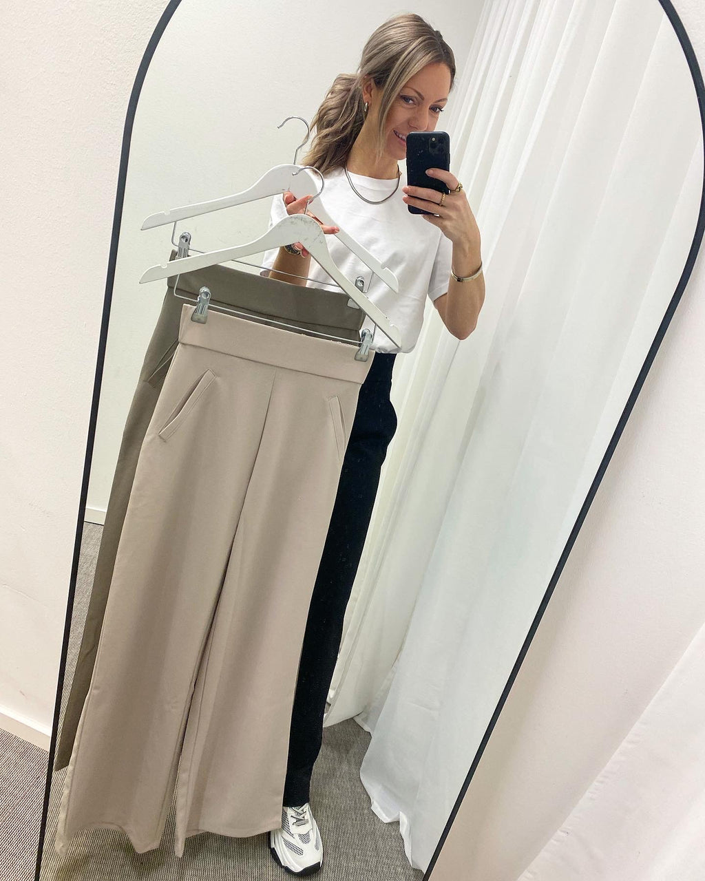 JDY - LOUISVILLE CATIA WIDE PANT DRIFTWOOD